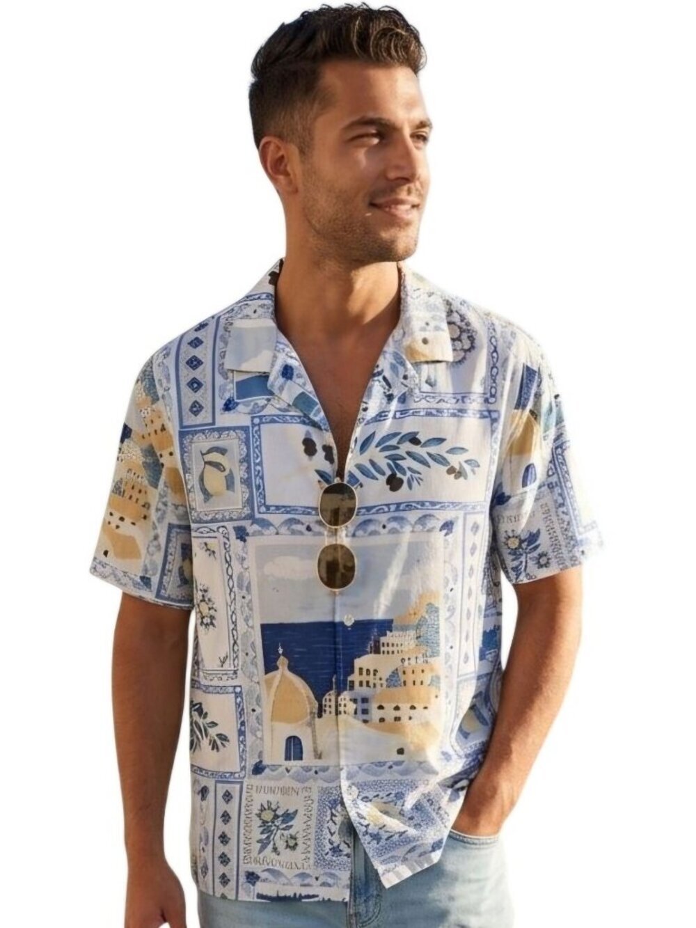Abercrombie & Fitch Lightweight European Travel Button Down Shirt Size L
